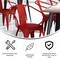 Flash Furniture Red Metal Stack Chair with Red Poly Resin Seat CH-31270-RED-PL1R-GG - alternate 7